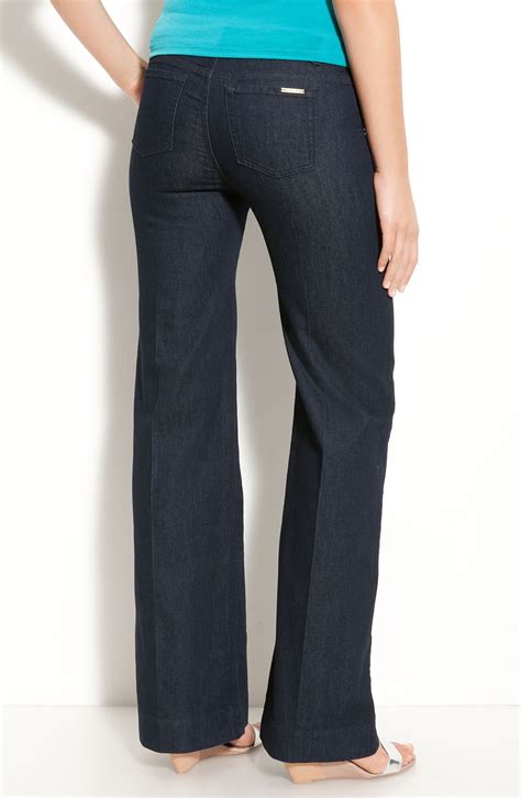 michael kors jeans damen blumenverzierung|Michael Kors black washing jeans.